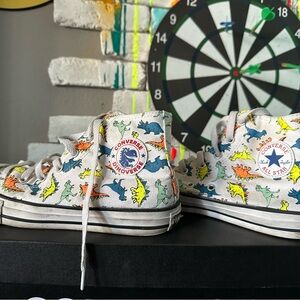 Converse Kids' High-Top Sneakers with Dinosaur Print
